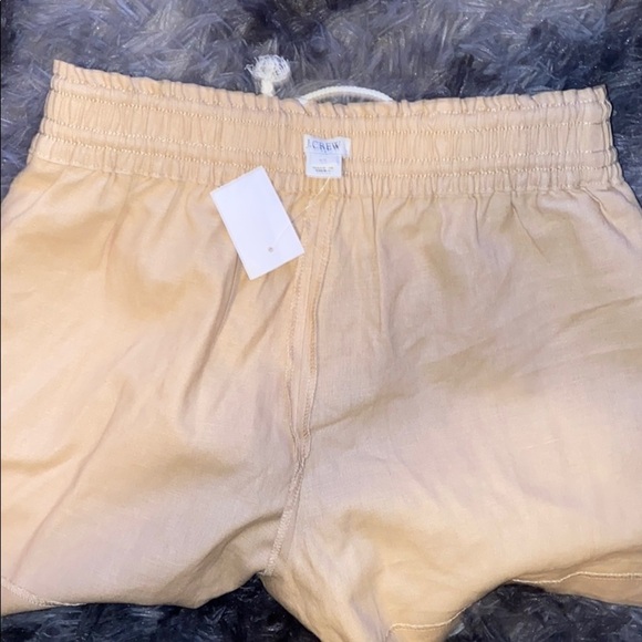 NWT J Crew tan elastic  waist linen shorts Sz Xs - Picture 10 of 10